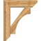Ekena Millwork Westlake Slat Rough Sawn Bracket w/ Offset Brace, Western Red Cedar, 8"W x 30"D x 36"H BKT0806X30X36WTL06RWR - alternate 2